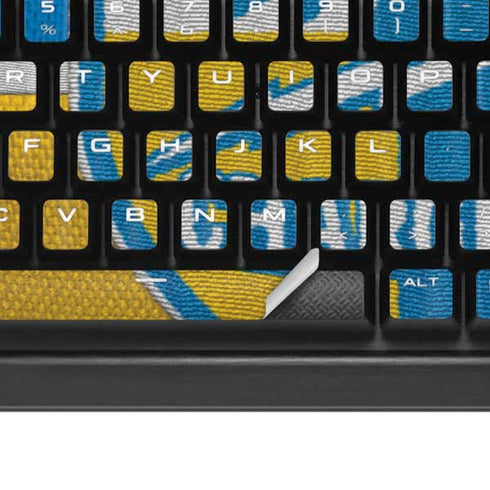 NFL Los Angeles Chargers Vintage K95 RGB PLATINUM Mechanical Gaming Keyboard Skin