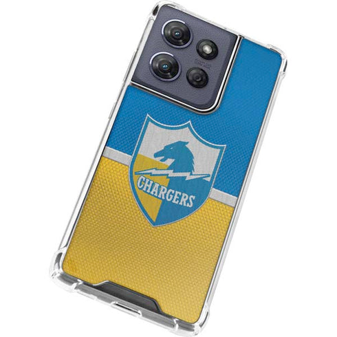 NFL Los Angeles Chargers Vintage Moto G 5G (2025) Clear Case