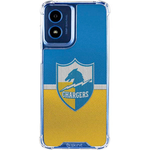 NFL Los Angeles Chargers Vintage Moto G 5G (2024) Clear Case