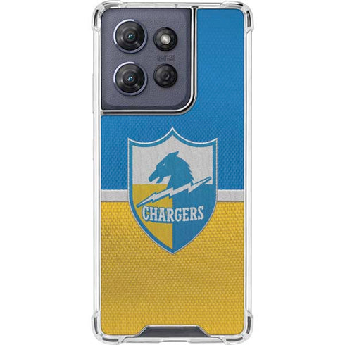 NFL Los Angeles Chargers Vintage Moto G Power 5G (2025) Clear Case