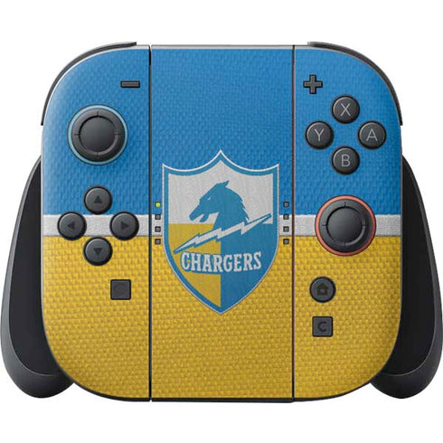 NFL Los Angeles Chargers Vintage Nintendo Switch 2 (2025) Joy-Con Controller Skin