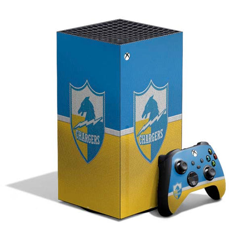 NFL Los Angeles Chargers Vintage XBox Series X Digital Edition Bundle Skin