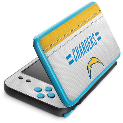 NFL Los Angeles Chargers White Striped Nintendo Skins