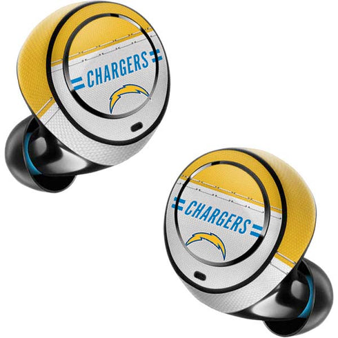 NFL Los Angeles Chargers White Striped Amazon Echo Buds Skin