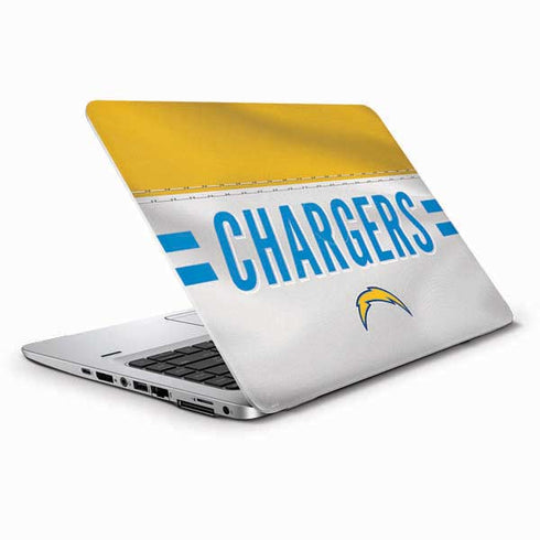 NFL Los Angeles Chargers White Striped HP Elitebook Skin