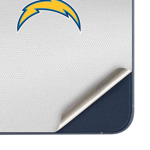 NFL Los Angeles Chargers White Striped Galaxy A35 5G Skin