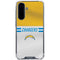 NFL Los Angeles Chargers White Striped Galaxy A36 5G Clear Case