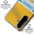 NFL Los Angeles Chargers White Striped Galaxy A36 5G Clear Case
