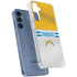 NFL Los Angeles Chargers White Striped Galaxy A55 5G Clear Case