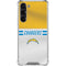 NFL Los Angeles Chargers White Striped Galaxy S24 FE Clear Case
