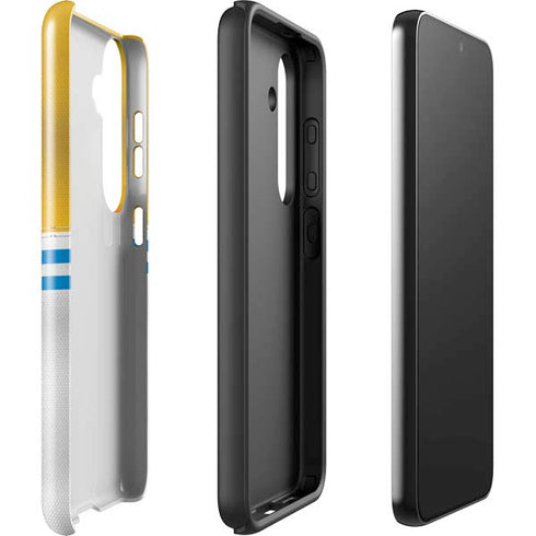 NFL Los Angeles Chargers White Striped Galaxy S25 Impact Case
