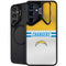 NFL Los Angeles Chargers White Striped Galaxy S25 Plus Kickstand Case