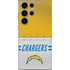 NFL Los Angeles Chargers White Striped Galaxy S25 Ultra Skin