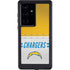 NFL Los Angeles Chargers White Striped Galaxy S24 Ultra Waterproof Case