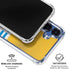 NFL Los Angeles Chargers White Striped Galaxy S25 Plus Clear Case