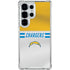 NFL Los Angeles Chargers White Striped Galaxy S25 Ultra Clear Case