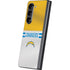 NFL Los Angeles Chargers White Striped Galaxy Z Fold5 5G Skin