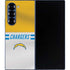 NFL Los Angeles Chargers White Striped Galaxy Z Fold6 Skin