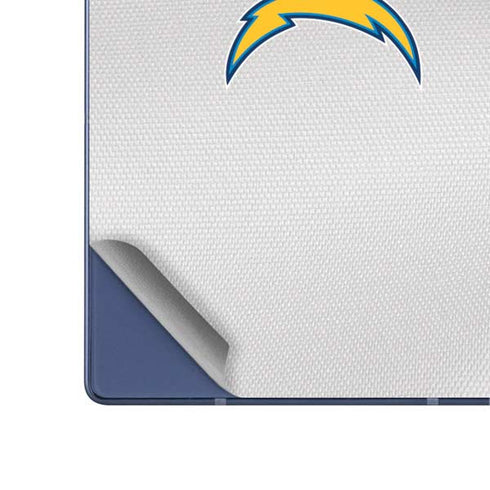 NFL Los Angeles Chargers White Striped Galaxy Z Fold6 Skin