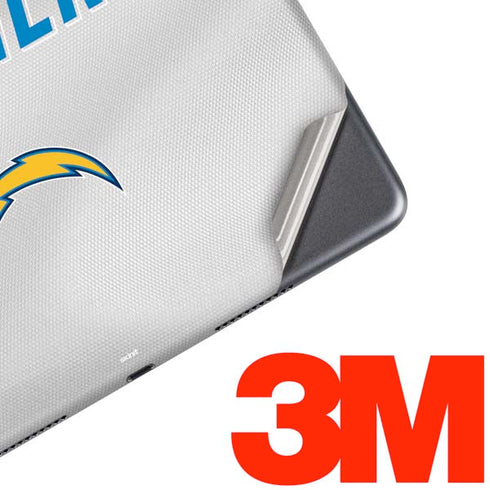 NFL Los Angeles Chargers White Striped iPad Skins