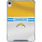 NFL Los Angeles Chargers White Striped iPad 11th Gen (2025) Clear Case