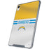 NFL Los Angeles Chargers White Striped iPad 11th Gen (2025) Clear Case