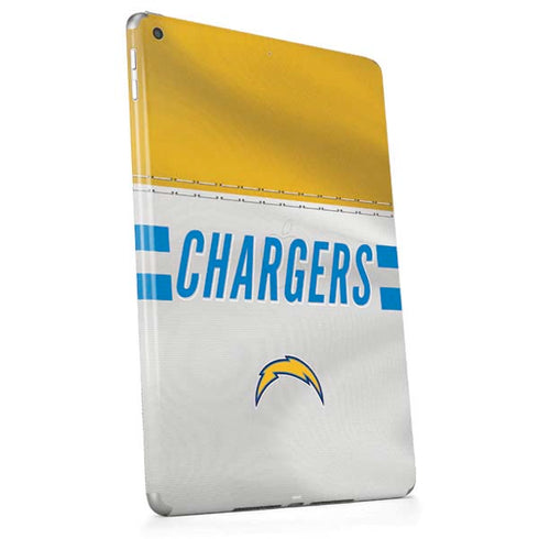 NFL Los Angeles Chargers White Striped Apple iPad Skin