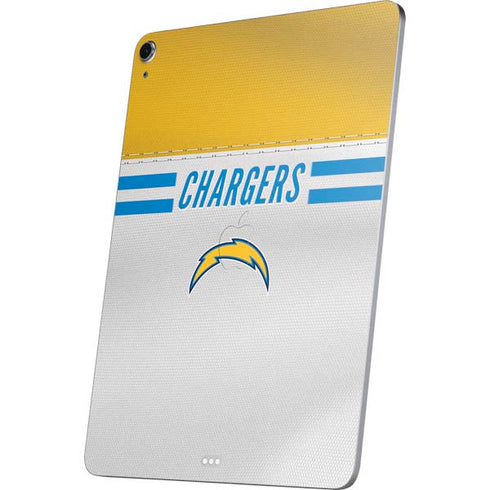 NFL Los Angeles Chargers White Striped Apple iPad Air Skin
