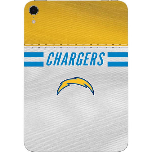 NFL Los Angeles Chargers White Striped Apple iPad Mini Skin