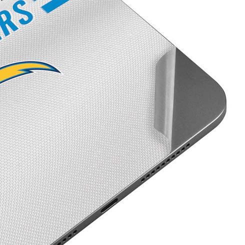 NFL Los Angeles Chargers White Striped Apple iPad Mini Skin