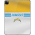 NFL Los Angeles Chargers White Striped iPad Pro 11in (2024) Clear Case
