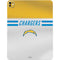 NFL Los Angeles Chargers White Striped iPad Pro 13in M4 (2024) Skin