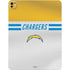 NFL Los Angeles Chargers White Striped iPad Pro 13in M4 (2024) Skin