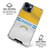 NFL Los Angeles Chargers White Striped iPhone 15 Clear Case