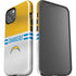 NFL Los Angeles Chargers White Striped iPhone 15 Impact Case