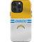 NFL Los Angeles Chargers White Striped iPhone 15 Pro Impact Case