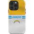 NFL Los Angeles Chargers White Striped iPhone 15 Pro Impact Case