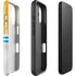 NFL Los Angeles Chargers White Striped iPhone 16 Plus Impact Case