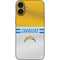 NFL Los Angeles Chargers White Striped iPhone 16 Plus Skin
