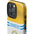 NFL Los Angeles Chargers White Striped iPhone 16 Pro Impact Case