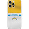 NFL Los Angeles Chargers White Striped iPhone 16 Pro Max Skin