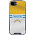 NFL Los Angeles Chargers White Striped iPhone 16e Clear Case