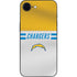 NFL Los Angeles Chargers White Striped iPhone 16e Skin