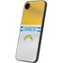 NFL Los Angeles Chargers White Striped iPhone 16e Skin