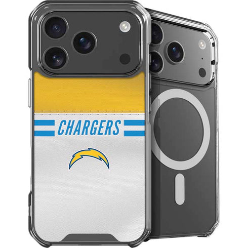 NFL Los Angeles Chargers White Striped iPhone 18 Pro MagSafe Case