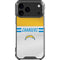 NFL Los Angeles Chargers White Striped iPhone 18 Pro Max Clear Case