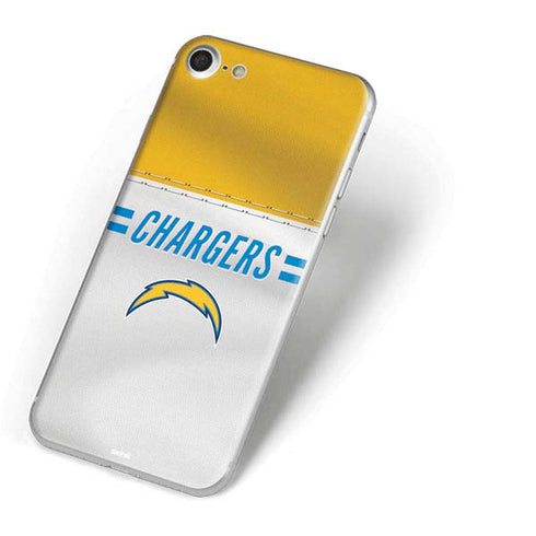 NFL Los Angeles Chargers White Striped iPhone 8 Skin