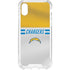 NFL Los Angeles Chargers White Striped iPhone XS Clear Case