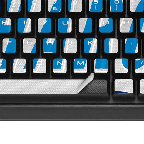 NFL Los Angeles Chargers White Striped K95 RGB PLATINUM Mechanical Gaming Keyboard Skin