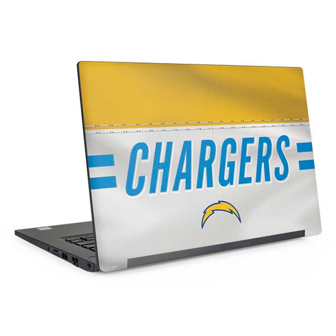 NFL Los Angeles Chargers White Striped Dell Latitude Skin
